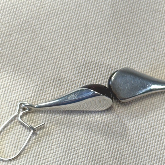 Sterling Silver 925 Red Cherry Amber Teardrop Drop Earrings Leverback Dangle - Picture 4 of 13